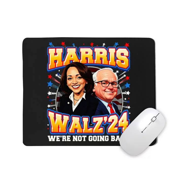 Harris Walz 2024 Kamala Harris 2024 Tim Walz 2024 Usa Flag Mousepad