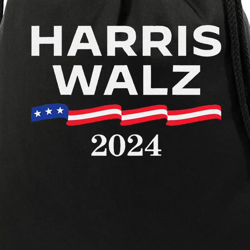 Harris Walz 2024 Election Kamala Harris Tim Walz Waltz Gift Drawstring Bag