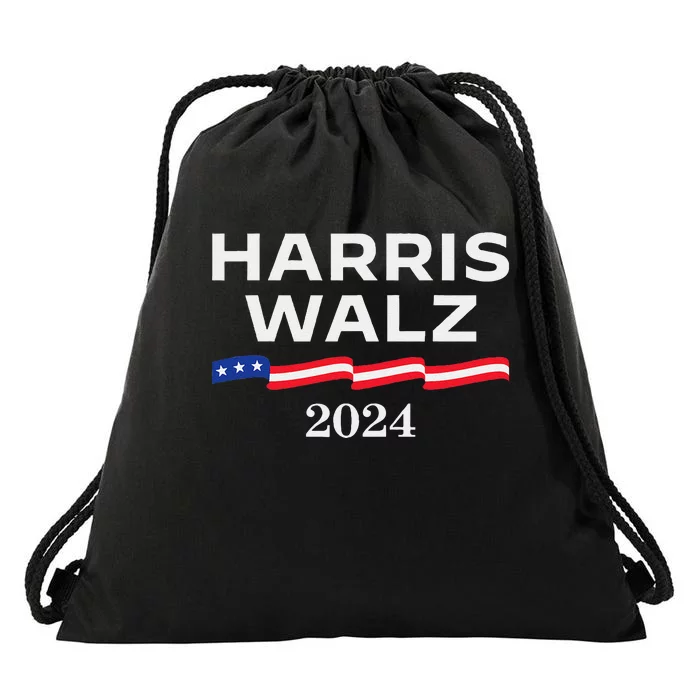 Harris Walz 2024 Election Kamala Harris Tim Walz Waltz Gift Drawstring Bag