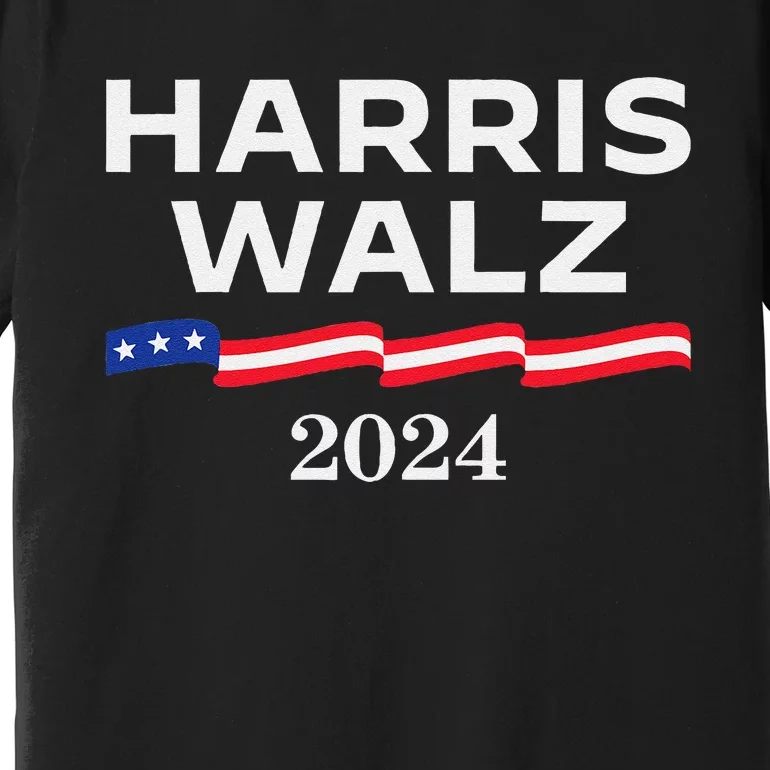 Harris Walz 2024 Election Kamala Harris Tim Walz Waltz Gift Premium T-Shirt