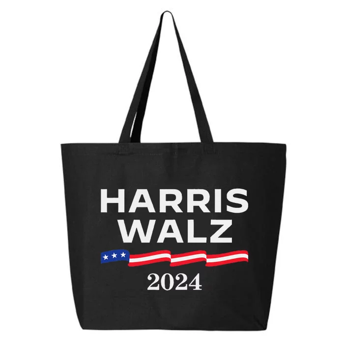 Harris Walz 2024 Election Kamala Harris Tim Walz Waltz Gift 25L Jumbo Tote