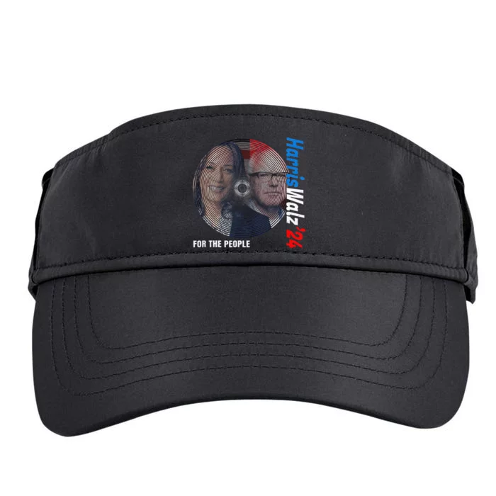 Harris Walz 2024 For The People Kamala Harris Tim Waltz 2024 Adult Drive Performance Visor