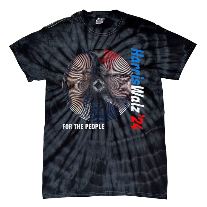 Harris Walz 2024 For The People Kamala Harris Tim Waltz 2024 Tie-Dye T-Shirt