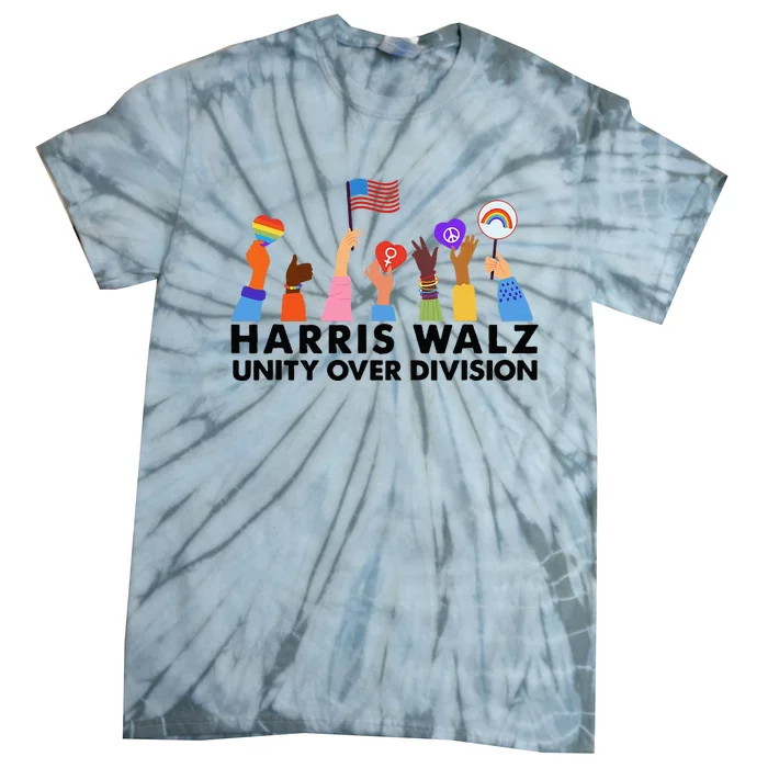 Harris Waltz 2024 Unity Over Division Tie-Dye T-Shirt