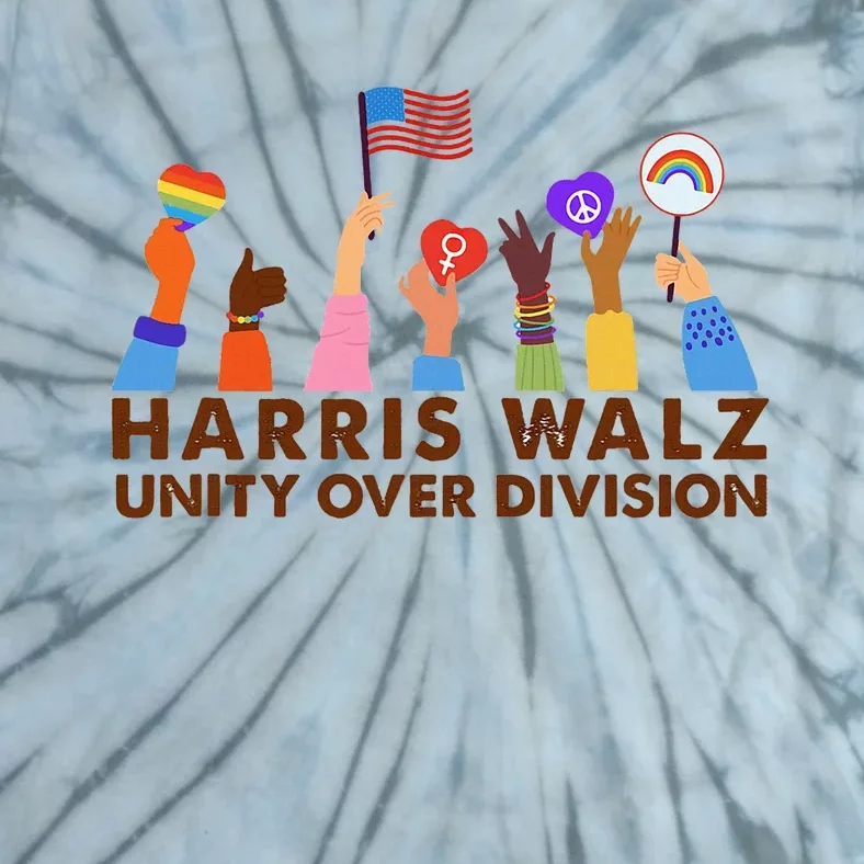 Harris Waltz 2024 Unity Over Division Tie-Dye T-Shirt