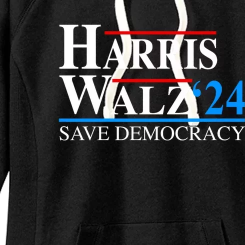 Harris Waltz 2024 Vice President Kamala Harris Tim Walz 2024 Women's Fleece Hoodie