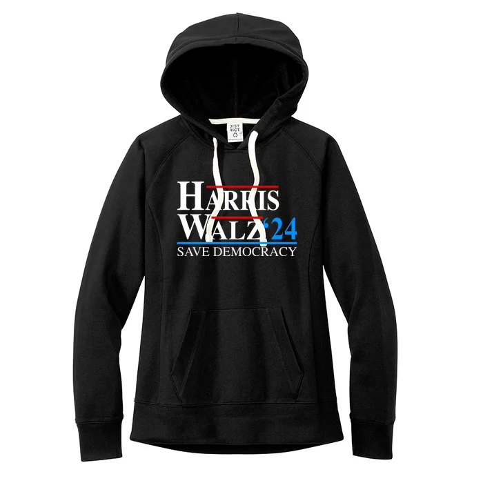 Harris Waltz 2024 Vice President Kamala Harris Tim Walz 2024 Women's Fleece Hoodie