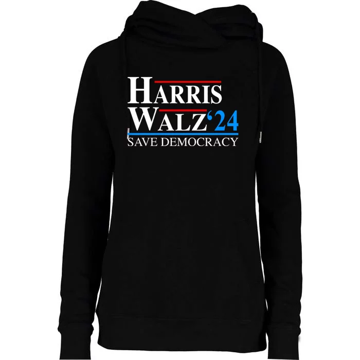 Harris Waltz 2024 Vice President Kamala Harris Tim Walz 2024 Womens Funnel Neck Pullover Hood