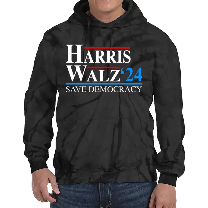 Harris Waltz 2024 Vice President Kamala Harris Tim Walz 2024 Tie Dye Hoodie