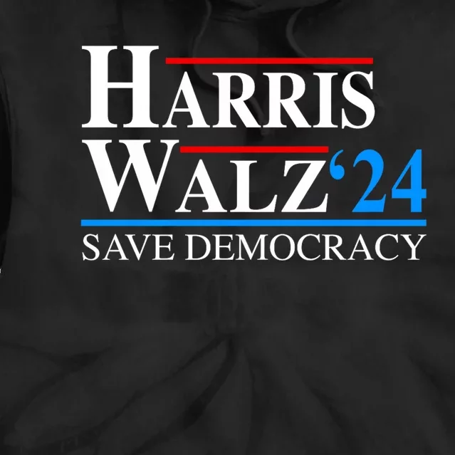 Harris Waltz 2024 Vice President Kamala Harris Tim Walz 2024 Tie Dye Hoodie