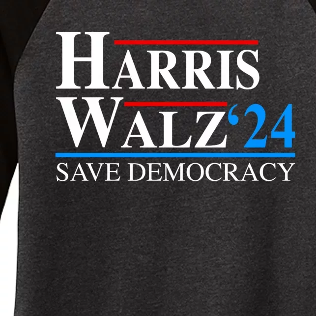 Harris Waltz 2024 Vice President Kamala Harris Tim Walz 2024 Women's Tri-Blend 3/4-Sleeve Raglan Shirt