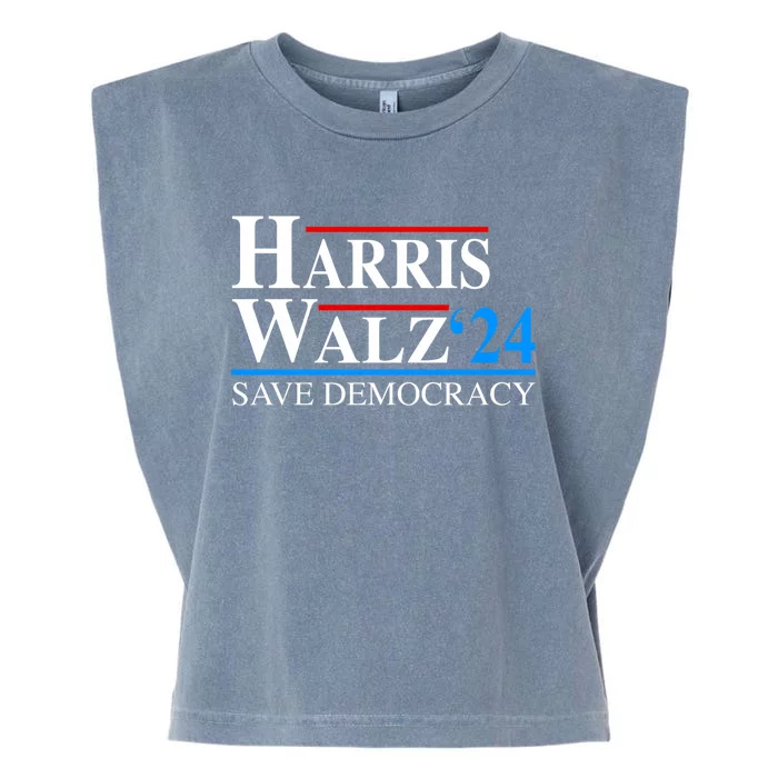 Harris Waltz 2024 Vice President Kamala Harris Tim Walz 2024 Garment-Dyed Women's Muscle Tee