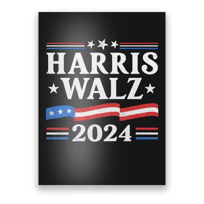 Harris Waltz 2024 Election Kamala Harris Tim Waltz 2024 Poster