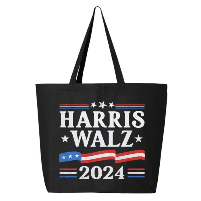 Harris Waltz 2024 Election Kamala Harris Tim Waltz 2024 25L Jumbo Tote