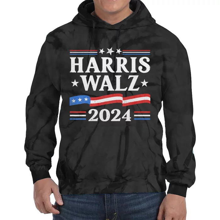 Harris Waltz 2024 Election Kamala Harris Tim Waltz 2024 Tie Dye Hoodie