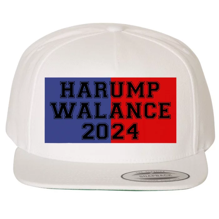 Harump Walance 2024 Harris Trump Walz Vance Funny 2024 Wool Snapback Cap