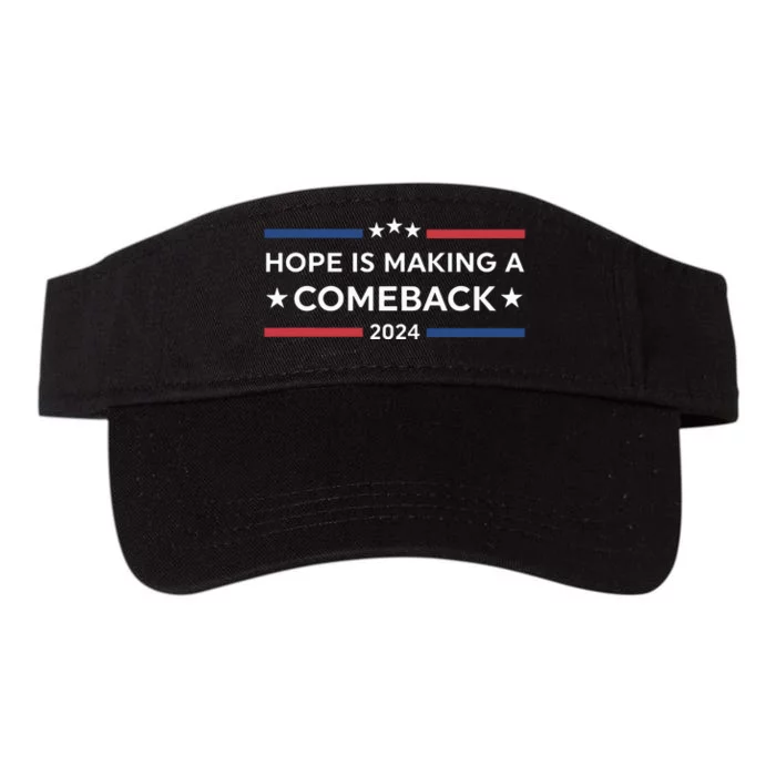 Harris Walz 2024 Hope Is Making A Comeback Valucap Bio-Washed Visor