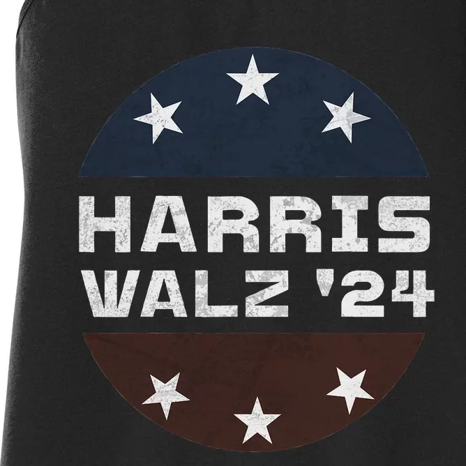 Harris Walz 2024 Campaign For President Patriotic Kamala Women's Racerback Tank