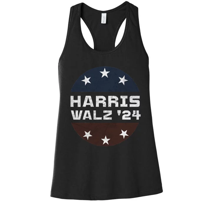 Harris Walz 2024 Campaign For President Patriotic Kamala Women's Racerback Tank