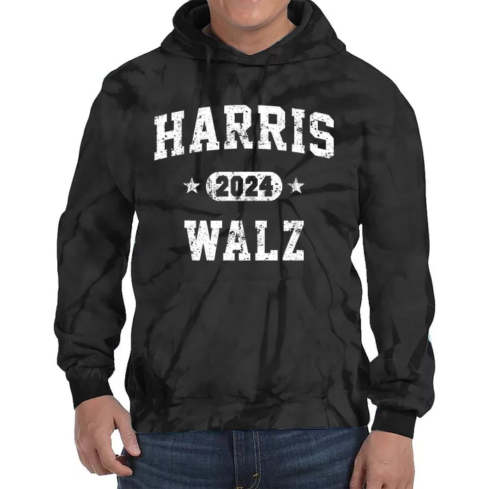 Harris Waltz 2024 Team Harris Walz 2024 Tie Dye Hoodie