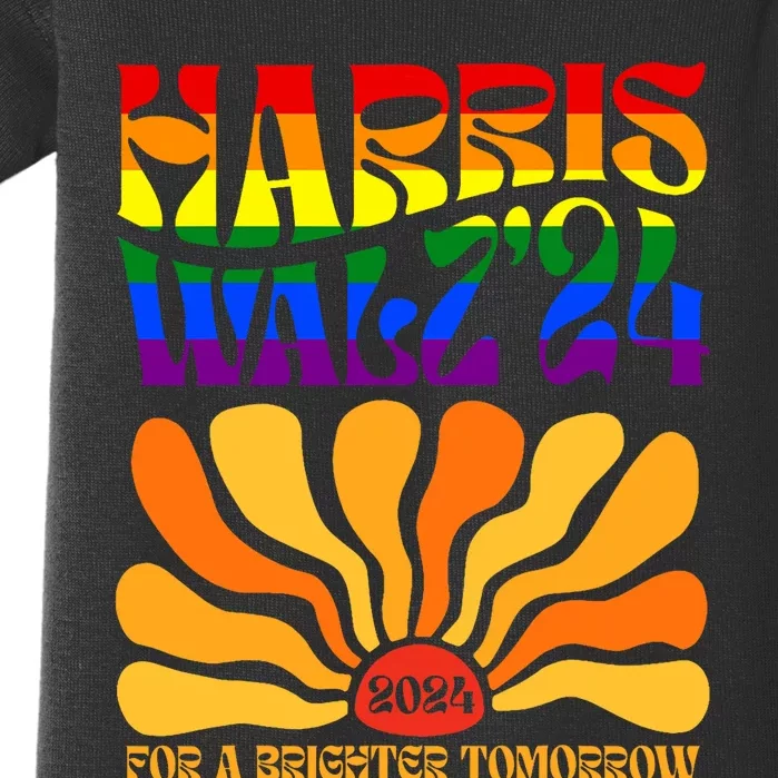 Harris Waltz 2024 For A Brighter Tomorrow Boho Aesthetic Baby Bodysuit