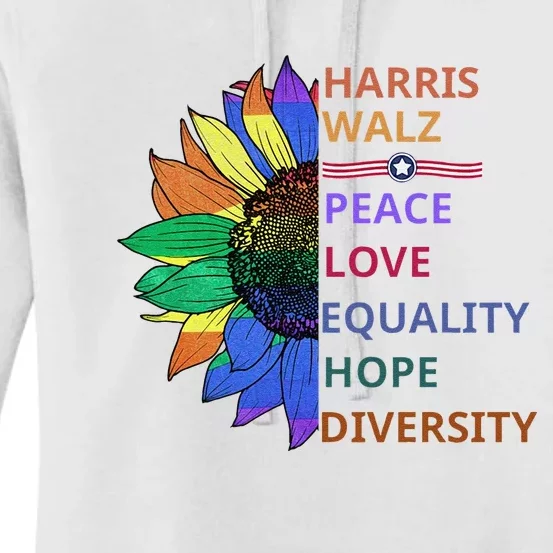 Harris Waltz 2024 Usa Harris Walz 2024 Women's Pullover Hoodie