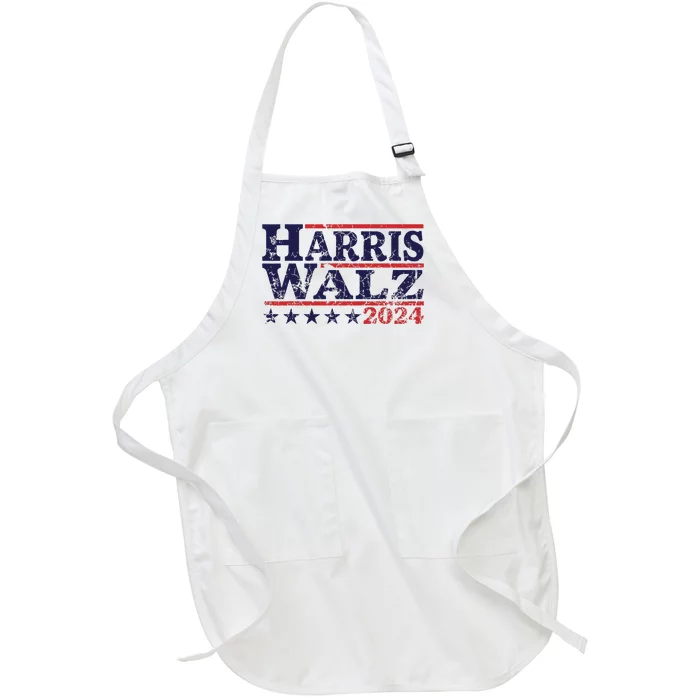 Harris Waltz 2024 Election Kamala Harris Tim Waltz 2024 Full-Length Apron With Pocket