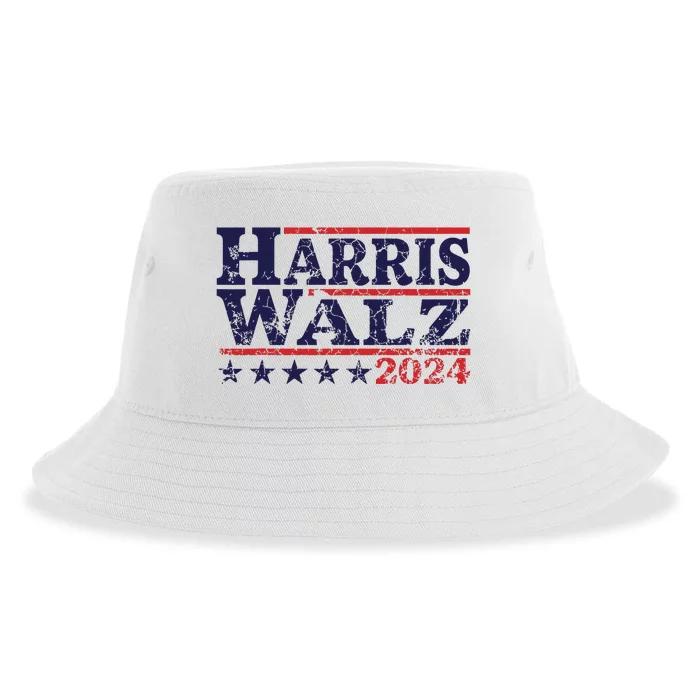 Harris Waltz 2024 Election Kamala Harris Tim Waltz 2024 Sustainable Bucket Hat