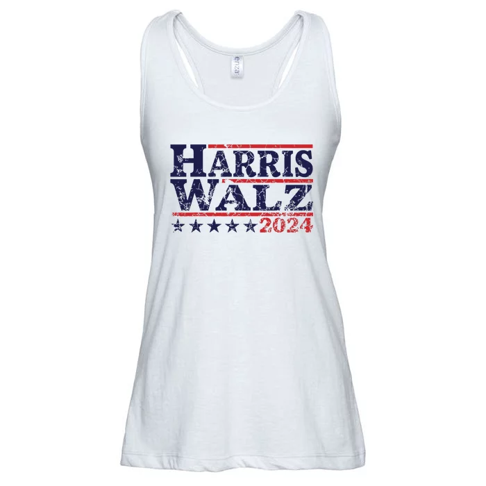 Harris Waltz 2024 Election Kamala Harris Tim Waltz 2024 Ladies Essential Flowy Tank