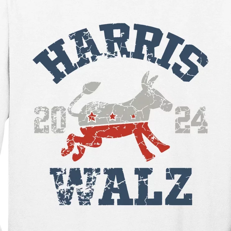 Harris Waltz 2024 Election Kamala Harris Tim Waltz 2024 Long Sleeve Shirt