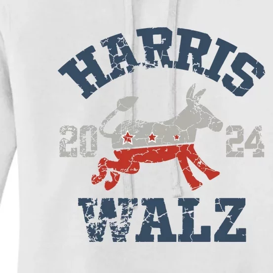 Harris Waltz 2024 Election Kamala Harris Tim Waltz 2024 Women's Pullover Hoodie