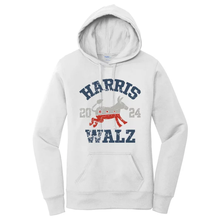 Harris Waltz 2024 Election Kamala Harris Tim Waltz 2024 Women's Pullover Hoodie