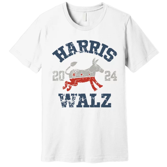 Harris Waltz 2024 Election Kamala Harris Tim Waltz 2024 Premium T-Shirt