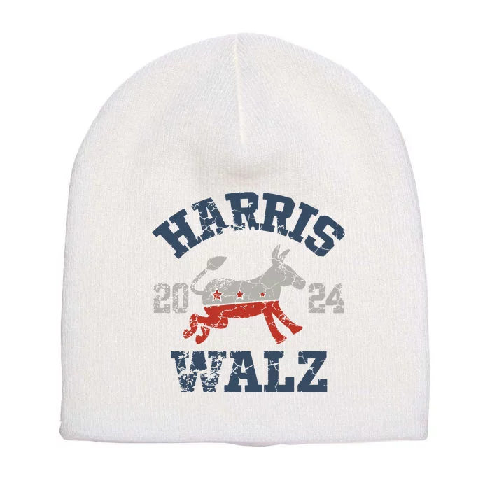 Harris Waltz 2024 Election Kamala Harris Tim Waltz 2024 Short Acrylic Beanie