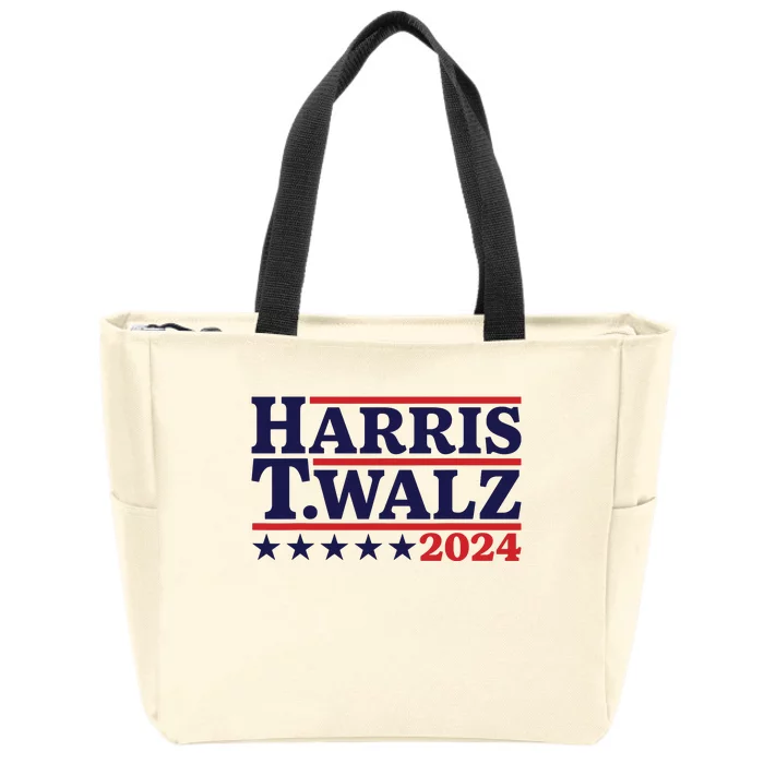 Harris Waltz 2024 Election Kamala Harris Tim Waltz 2024 Zip Tote Bag