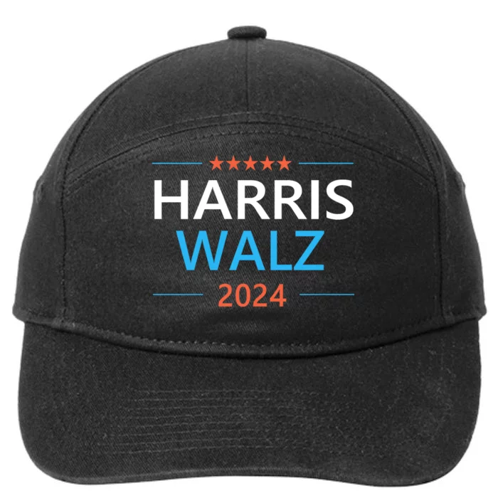 Harris Walz 2024 For President Patriotic Kamala Waltz 7-Panel Snapback Hat