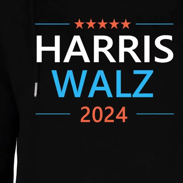 Harris Walz 2024 For President Patriotic Kamala Waltz Womens Funnel Neck Pullover Hood