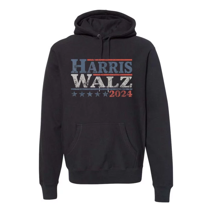 Harris Waltz 2024 Election Kamala Harris Tim Waltz Premium Hoodie