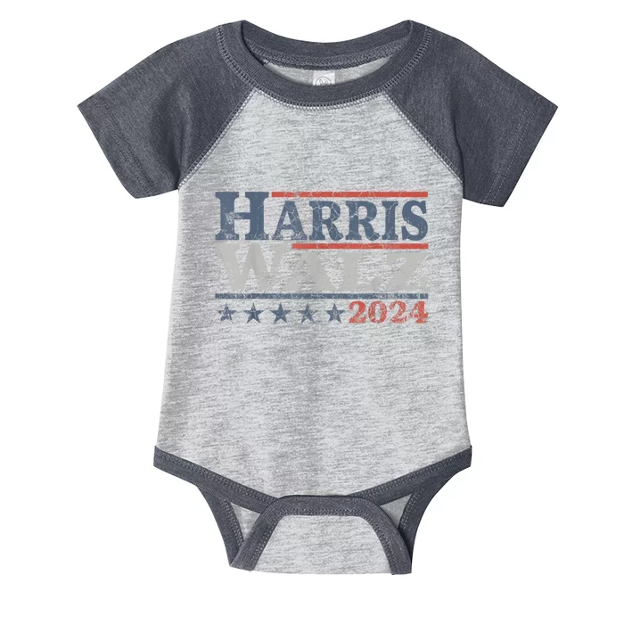 Harris Waltz 2024 Election Kamala Harris Tim Waltz Infant Baby Jersey Bodysuit