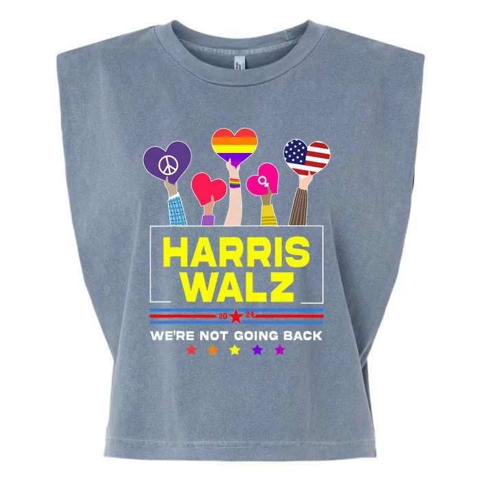 Harris Waltz 2024 Election Kamala Harris Tim Walz Waltz Garment-Dyed Women's Muscle Tee