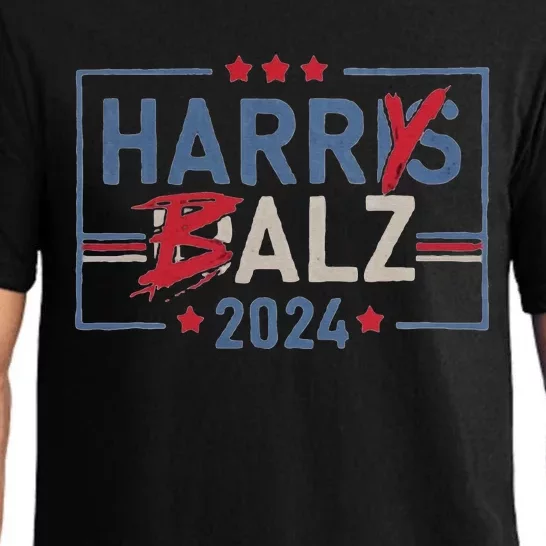 Harris Walz 24 Harry Balz 2024 Meme Democratics Vote Pajama Set