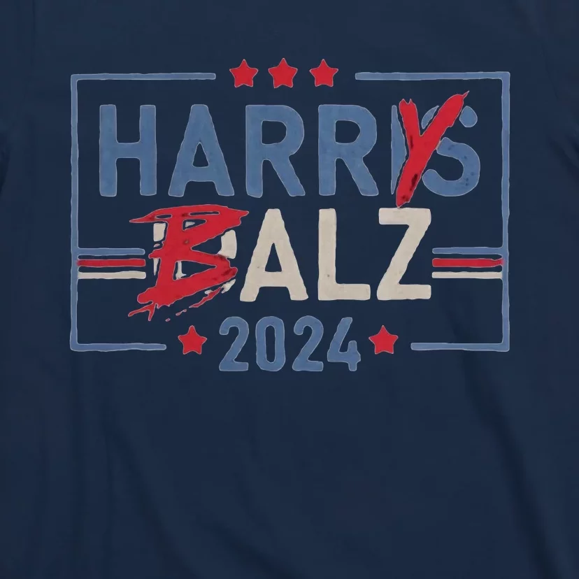 Harris Walz 24 Harry Balz 2024 Meme Democratics Vote T-Shirt