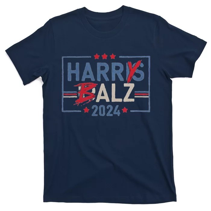 Harris Walz 24 Harry Balz 2024 Meme Democratics Vote T-Shirt