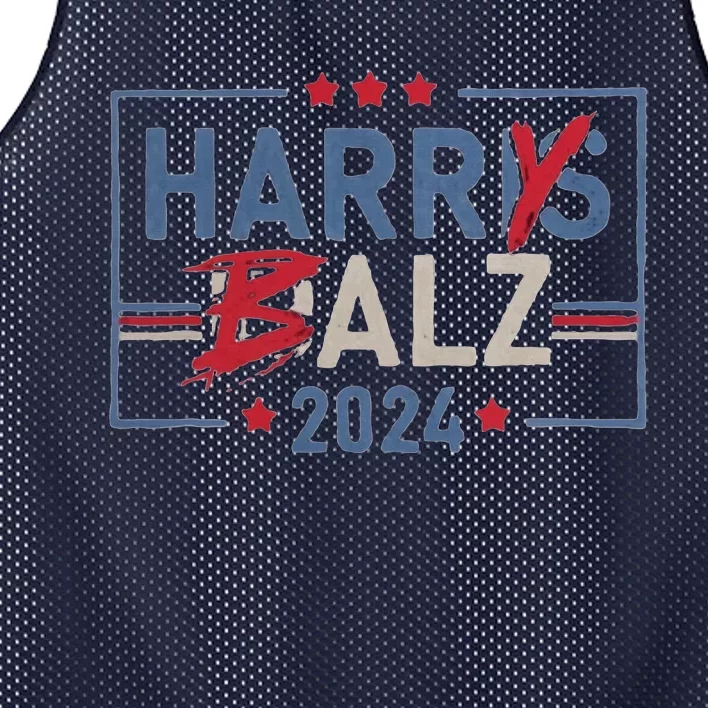 Harris Walz 24 Harry Balz 2024 Meme Democratics Vote Mesh Reversible Basketball Jersey Tank