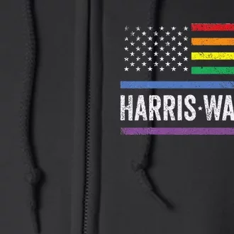 Harris Walz 2024 Election Kamala Tim Waltz American Lgbt Gift Full Zip Hoodie