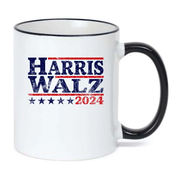 Harris Walz 2024 For President Patriotic Kamala Waltz Black Color Changing Mug