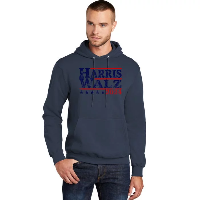 Harris Walz 2024 For President Patriotic Kamala Waltz Tall Hoodie