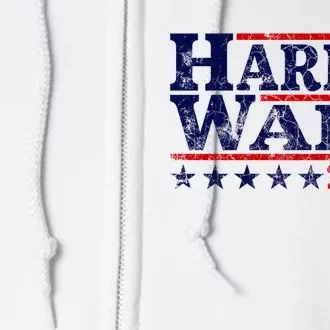 Harris Walz 2024 For President Patriotic Kamala Waltz Full Zip Hoodie