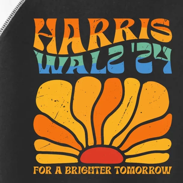 Harris Waltz 2024 For A Brighter Tomorrow Boho Aesthetic Toddler Fine Jersey T-Shirt