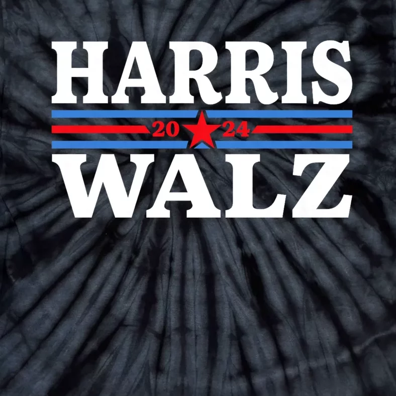 Harris Walz 2024 For President Patriotic Kamala Waltz Tie-Dye T-Shirt